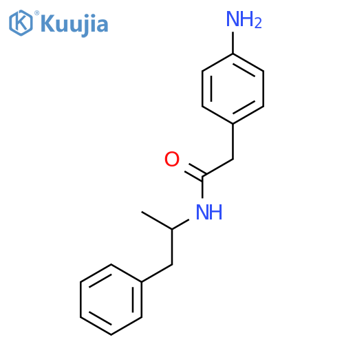 2-(4-Aminophenyl)-N-(1-methyl-2-phenylethyl)acetamide hydrochloride structure