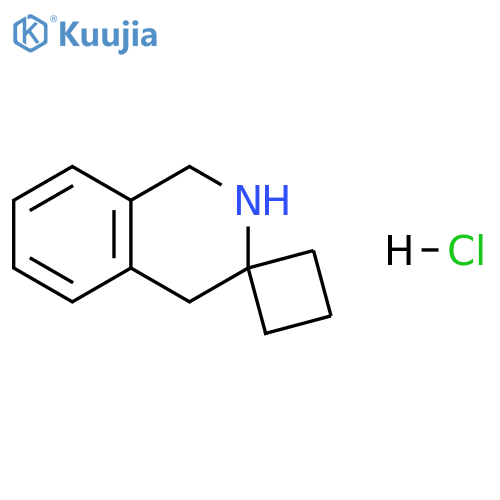 Spiro[cyclobutane-1,3′(2′H)-isoquinoline], 1′,4′-dihydro-, hydrochloride (1:1) structure