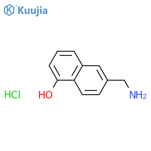 6-(Aminomethyl)naphthalen-1-ol hydrochloride structure