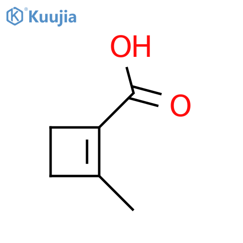2-Methylcyclobut-1-ene-1-carboxylic acid structure