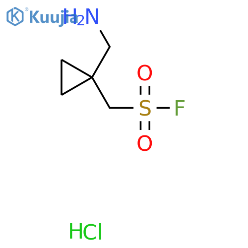 [1-(Aminomethyl)cyclopropyl]methanesulfonyl fluoride hydrochloride structure