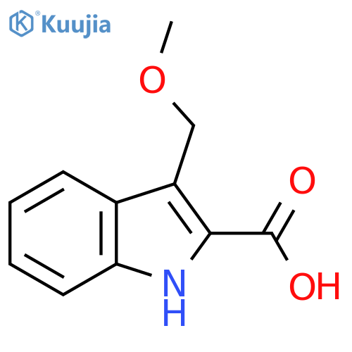 3-(methoxymethyl)-1H-indole-2-carboxylic acid structure