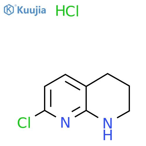 7-Chloro-1,2,3,4-tetrahydro-1,8-naphthyridine hydrochloride structure