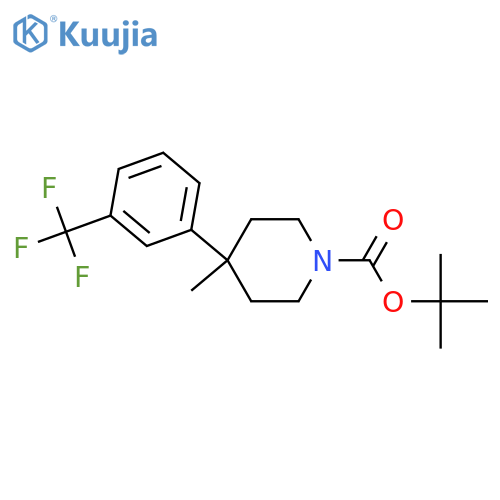tert-butyl 4-methyl-4-3-(trifluoromethyl)phenylpiperidine-1-carboxylate structure