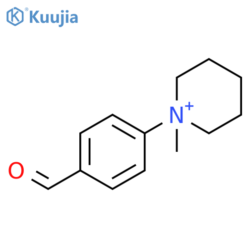 Piperidinium, 1-(4-formylphenyl)-1-methyl- structure