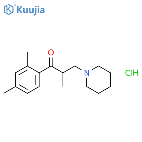 1-Propanone,1-(2,4-dimethylphenyl)-2-methyl-3-(1-piperidinyl)-, hydrochloride (1:1) structure