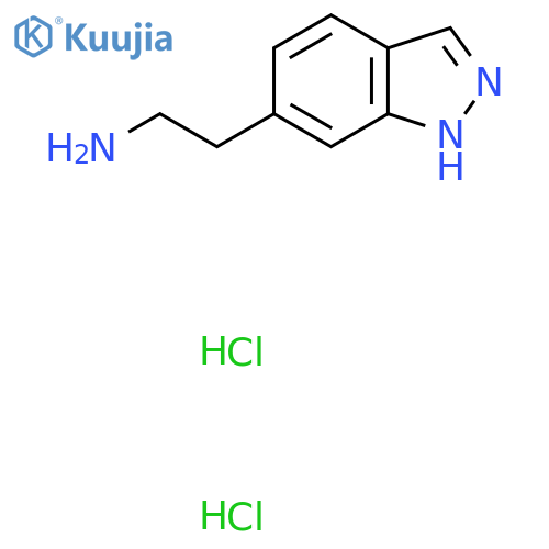 2-(1H-indazol-6-yl)ethan-1-amine dihydrochloride structure