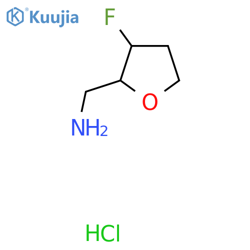 1-(3-Fluorooxolan-2-yl)methanamine hydrochloride structure