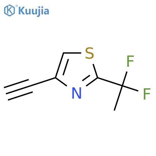 2-(1,1-Difluoroethyl)-4-ethynyl-1,3-thiazole structure