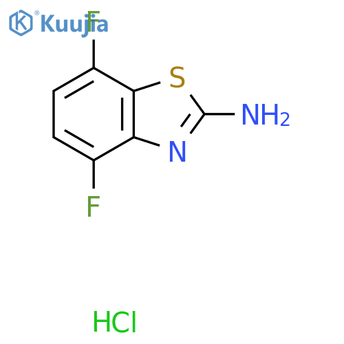 4,7-Difluoro-1,3-benzothiazol-2-amine hydrochloride structure