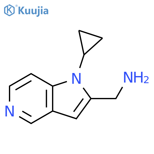 1-Cyclopropyl-1H-pyrrolo[3,2-c]pyridine-2-methanamine structure