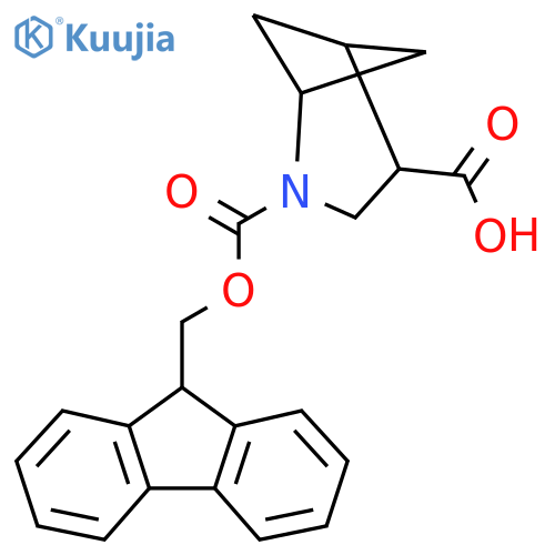 2-{[(9H-fluoren-9-yl)methoxy]carbonyl}-2-azabicyclo[3.1.1]heptane-4-carboxylic acid structure