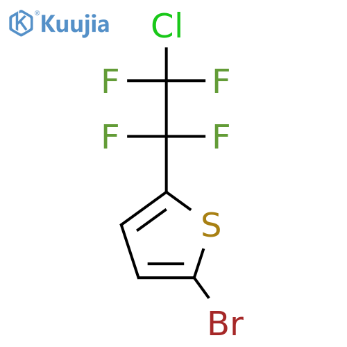 2-Bromo-5-(2-chloro-1,1,2,2-tetrafluoroethyl)thiophene structure