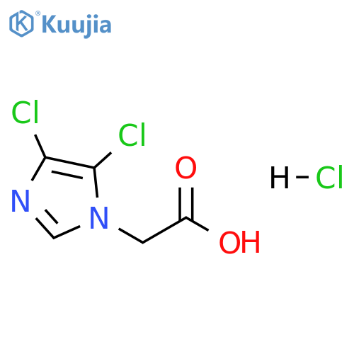 1H-Imidazole-1-acetic acid, 4,5-dichloro-, hydrochloride (1:1) structure