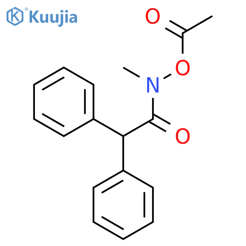 Benzeneacetamide, N-(acetyloxy)-N-methyl-α-phenyl- structure