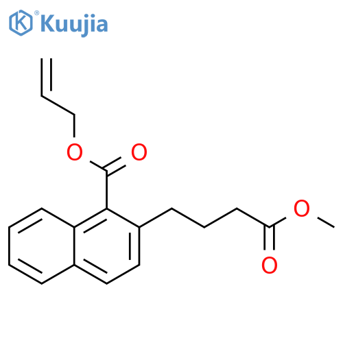 2-Naphthalenebutanoic acid, 1-[(2-propenyloxy)carbonyl]-, methyl ester structure