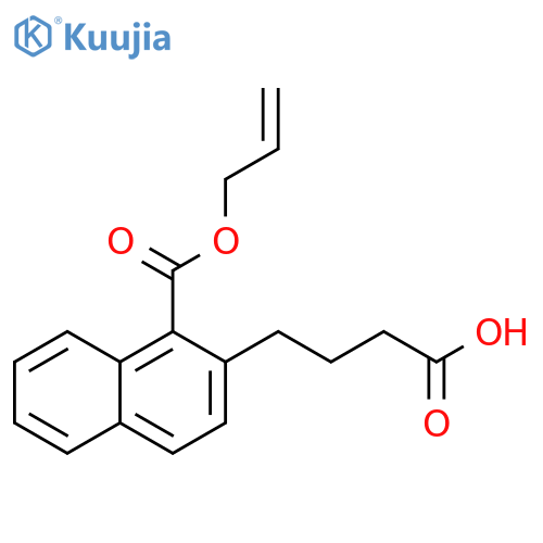 2-Naphthalenebutanoic acid, 1-[(2-propenyloxy)carbonyl]- structure