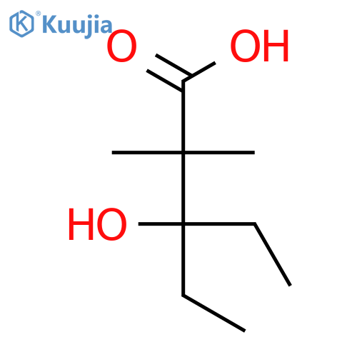 3-ethyl-3-hydroxy-2,2-dimethylpentanoic acid structure