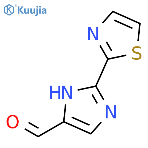 1H-Imidazole-5-carboxaldehyde,2-(2-thiazolyl)- structure
