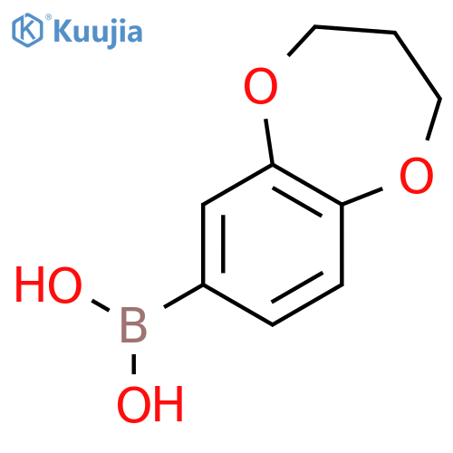 (3,4-Dihydro-2H-benzo[b][1,4]dioxepin-7-yl)boronic acid structure