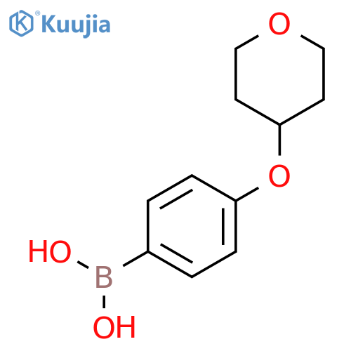 [4-(oxan-4-yloxy)phenyl]boronic acid structure