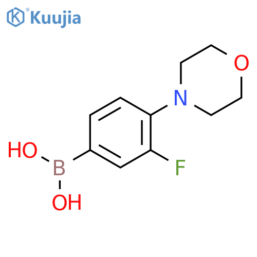 3-Fluoro-4-morpholinophenylboronic acid structure