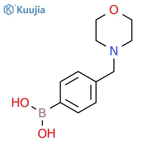 (4-(morpholinomethyl)phenyl)boronic acid structure