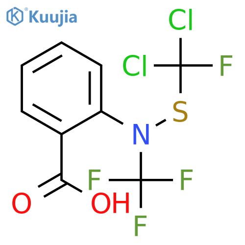 Benzoic acid, 2-[[(dichlorofluoromethyl)thio](trifluoromethyl)amino]- structure