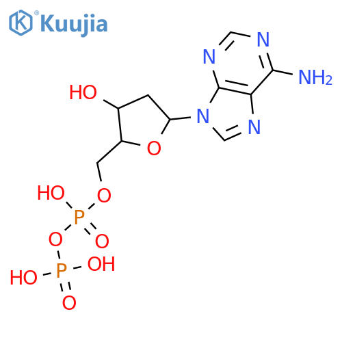 2'-deoxyadenosine 5'-(trihydrogen diphosphate) structure
