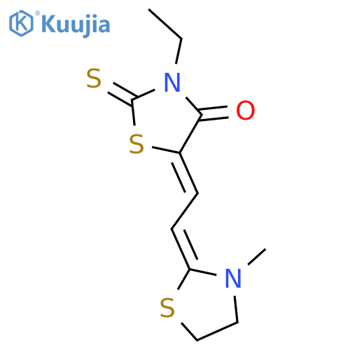 4-Thiazolidinone,3-ethyl-5-[2-(3-methyl-2-thiazolidinylidene)ethylidene]-2-thioxo- structure