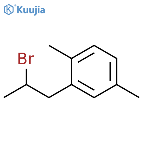 2-(2-bromopropyl)-1,4-dimethylbenzene structure