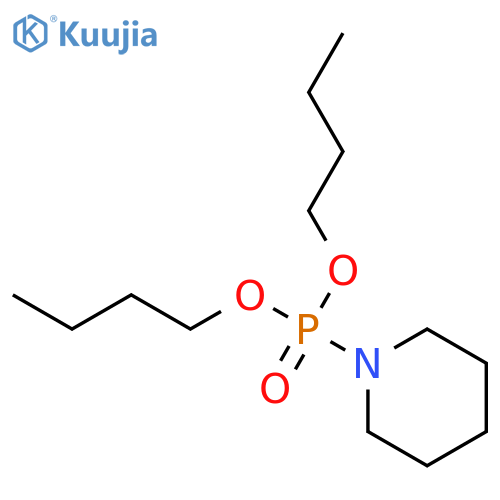 Phosphonic acid,1-piperidinyl-, dibutyl ester (9CI) structure