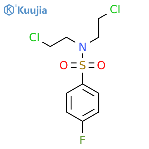 Benzenesulfonamide,N,N-bis(2-chloroethyl)-4-fluoro- structure