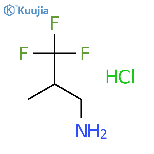 3,3,3-Trifluoro-2-methylpropan-1-amine hydrochloride structure