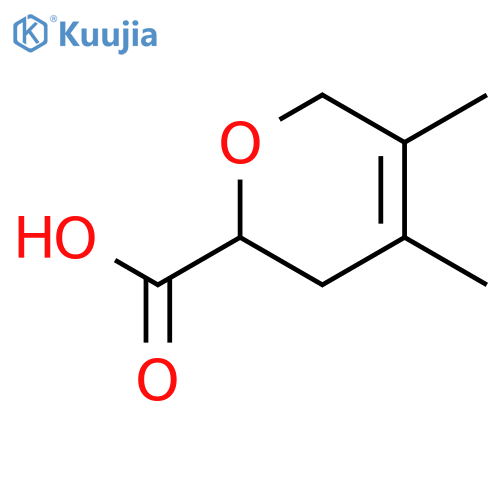 2H-Pyran-2-carboxylic acid, 3,6-dihydro-4,5-dimethyl- structure