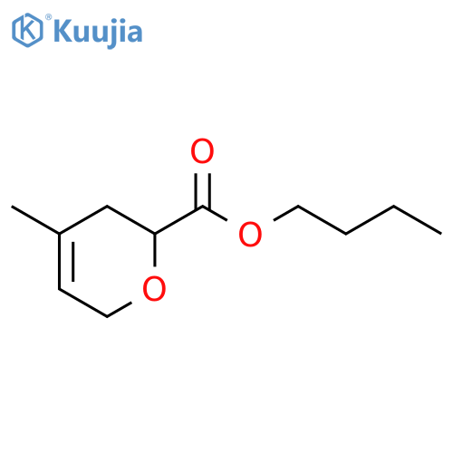 2H-Pyran-2-carboxylic acid, 3,6-dihydro-4-methyl-, butyl ester structure
