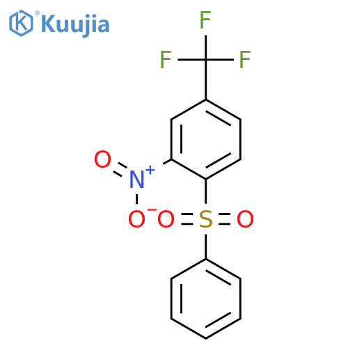 Benzene,2-nitro-1-(phenylsulfonyl)-4-(trifluoromethyl)- structure