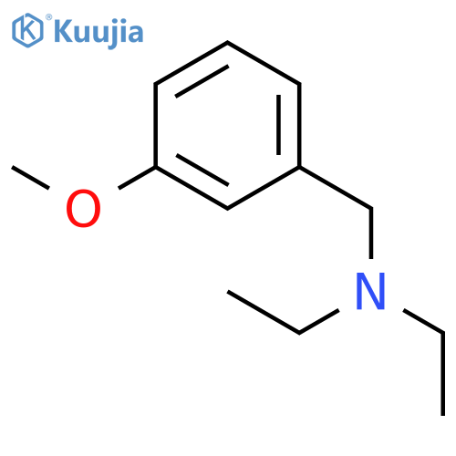 Benzenemethanamine, N,N-diethyl-3-methoxy- structure