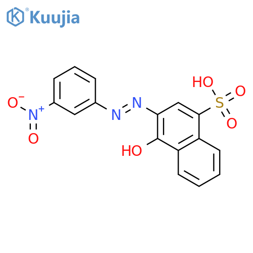 1-Naphthalenesulfonic acid, 4-hydroxy-3-[(3-nitrophenyl)azo]- structure