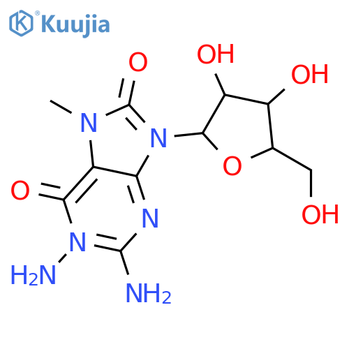 Guanosine,1-amino-7,8-dihydro-7-methyl-8-oxo- (9CI) structure