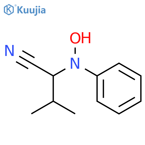 Butanenitrile, 2-(hydroxyphenylamino)-3-methyl- structure