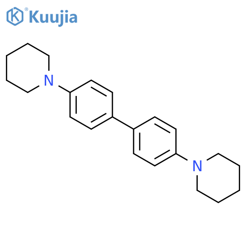 Piperidine, 1,1'-[1,1'-biphenyl]-4,4'-diylbis- structure