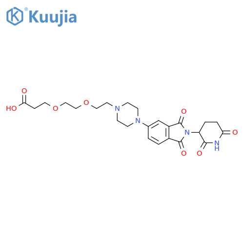 Thalidomide-Piperazine-PEG2-COOH structure