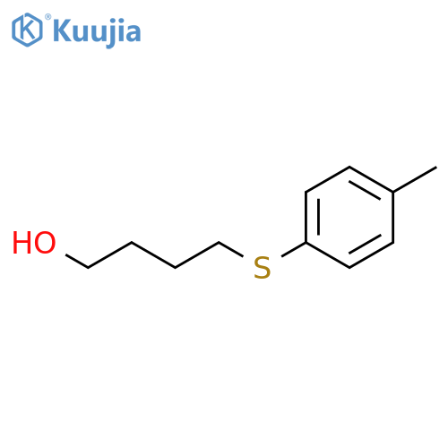 4-(4-methylphenyl)sulfanylbutan-1-ol structure