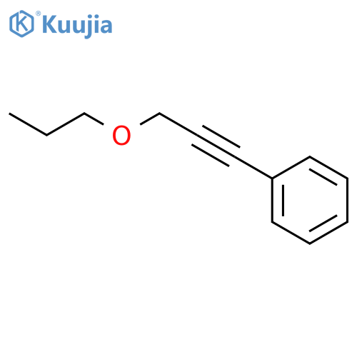 Benzene, (3-propoxy-1-propynyl)- structure
