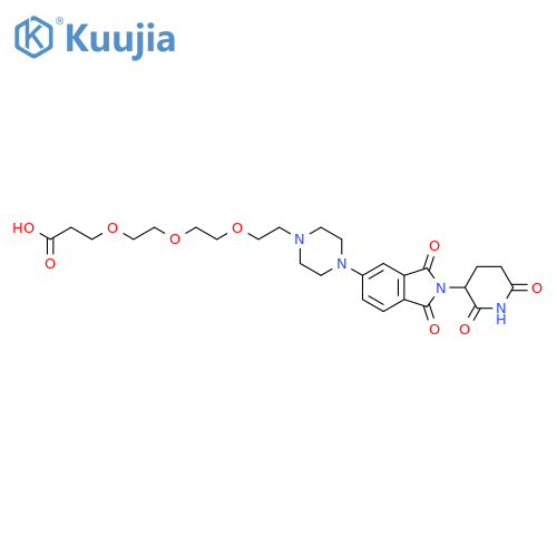 Thalidomide-Piperazine-PEG3-COOH structure
