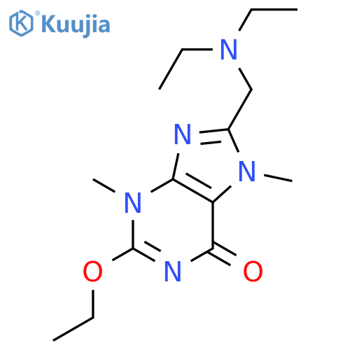 6H-Purin-6-one,8-[(diethylamino)methyl]-2-ethoxy-3,7-dihydro-3,7-dimethyl- structure