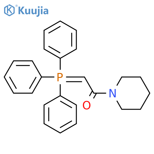 Piperidine, 1-[(triphenylphosphoranylidene)acetyl]- structure