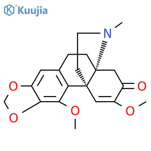 Hasubanan-7-one,5,6-didehydro-4,6-dimethoxy-17-methyl-2,3-[methylenebis(oxy)]- structure
