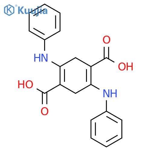 1,4-Cyclohexadiene-1,4-dicarboxylic acid, 2,5-bis(phenylamino)- structure
